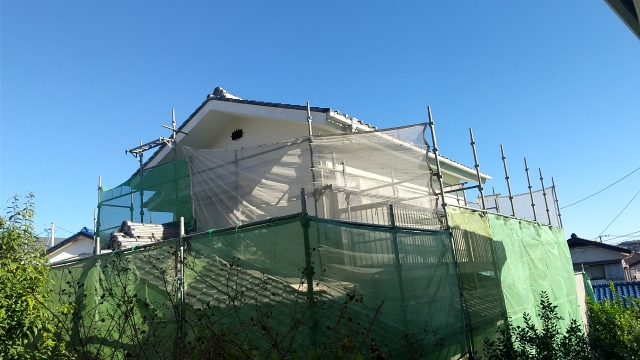 外壁塗装 足場 no2